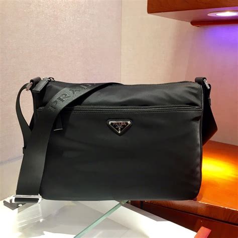 prada men's leather sling bag|prada nylon bag men.